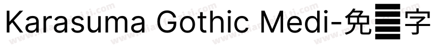 Karasuma Gothic Medi字体转换